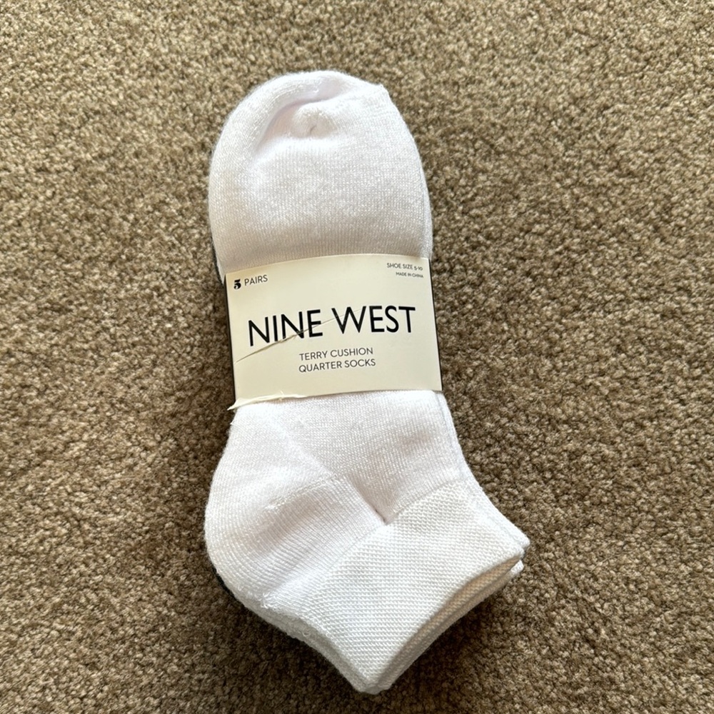 Nine West Terry Cushion Quarter Socks, 5 Pairs